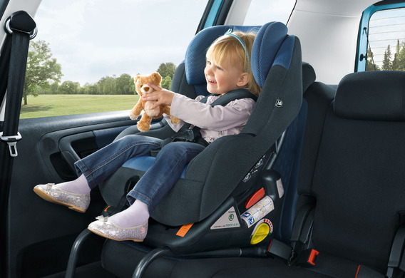 Anchorage of the ISOFIX children's chair (Infix)-where it looks