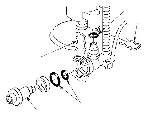 Replacement of the fuel pressure regulator (R18A) at Honda Civil 8