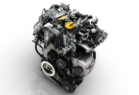 The Renault Logan engine is vibrating.