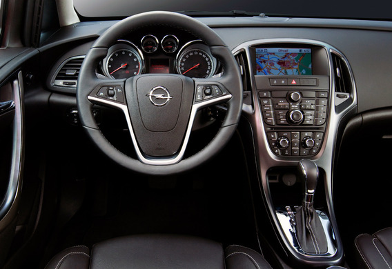 Where does the Opel Astra J GTC take the wheel of the Opel Astra?