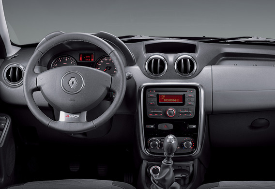 Scrip in the vicinity of the Renault Duster steering column