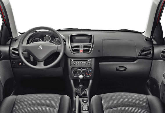 Which maximum column size can be installed in the Peugeot 206 salon instead of the staff