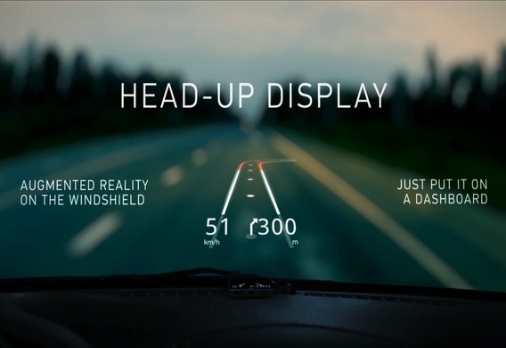 Screen projection (Head-up display)