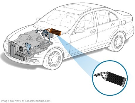 Sustitución del disipador de calor del calentador por un Audi 100 C4