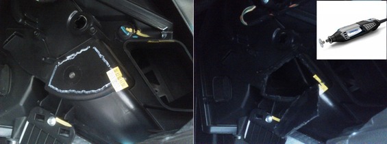 Riparazione di una stufa su Chevrolet Cruz.