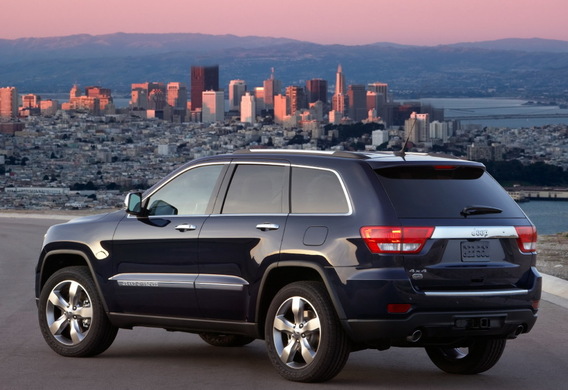 What mass can be towed by the Jeep Grand Cherokee WK2?